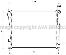 AVA QUALITY COOLING Радиатор, охлаждение двигателя JE2054